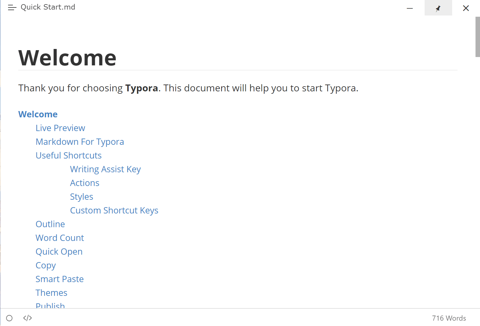 typora shortcuts